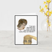 Carte Que 'Lil Voix Dans Votre Tête (Fleur jaune)