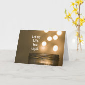 Carte Que ma vie soit une citation légère (Fleur jaune)