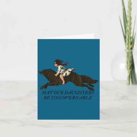 Carte Que nos filles soient ingouvernables (Devant)