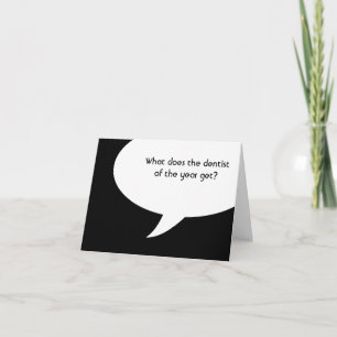 Carte que reçoit le dentiste de l'année?