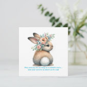 Carte Que ta joie soit aussi longue que les oreilles d'u (Debout devant)