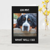 CARTE QUE VAIS-JE FAIRE "SANS VOUS ?" (Fleur jaune)