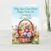 Carte Que votre panier de Pâques déborde de douceur (Devant)