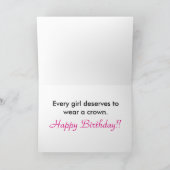 Carte Queen for a Day - Birthday (Intérieur)