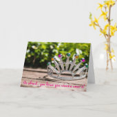 Carte Queen for a Day - Birthday (Fleur jaune)