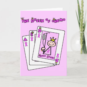Carte Queen of Chemo - Breast Cancer Pink Ribbon