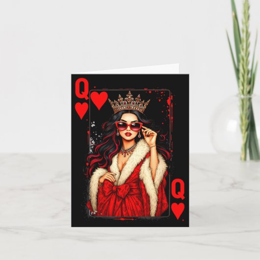 Carte Queen Of Heart Playing Card Love Valentine Outfit  (Devant)