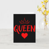 Carte Queen Of Hearts Matching Couple Saint Valentines _ (Fleur jaune)