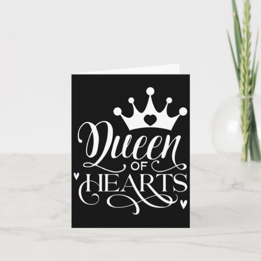 Carte Queen Of Hearts Strong Woman Valentines Day _1  (Devant)