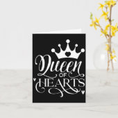 Carte Queen Of Hearts Strong Woman Valentines Day _1  (Fleur jaune)