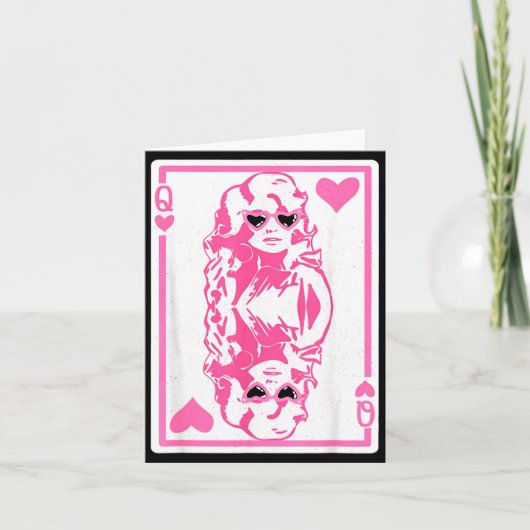 Carte Queen Of Hearts Valentines Day  (Devant)