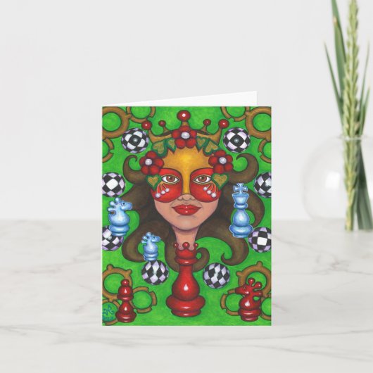 Carte QUEEN-PAWN (carte de note) (Devant)