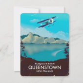 Carte Queenstown Nouvelle-Zélande (Dos)