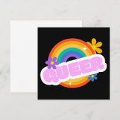 Carte Queer. LGBT+Pride. Affiche (Devant / Derrière)