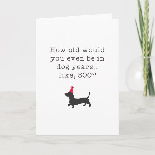 Carte Quel Âge Auriez-Vous Dans Les Années De Chien ? An (Devant)