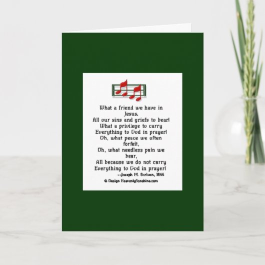 Carte Quel ami avons-nous en Jésus (Devant)