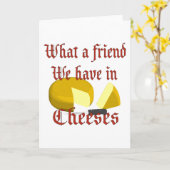 Carte Quel ami nous avons dans Cheeses (Fleur jaune)