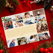 Carte Quel an Collage photo multiple Noël Holly