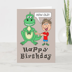 Carte Quel vieux anniversaire de dinosaure