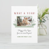 Carte Quelle Année ! Simple Vidéo de la nouvelle année F (Debout devant)