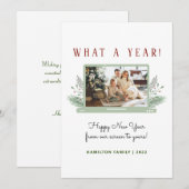 Carte Quelle Année ! Simple Vidéo de la nouvelle année F (Devant / Derrière)