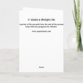 Carte Qu'elle est douce! © (Dos)