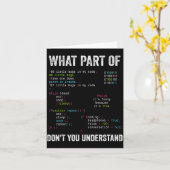 Carte Quelle partie de l'informatique ne comprenez-vous (Fleur jaune)