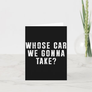 Carte Quelle voiture allons-nous sortir en ville, ami Ro
