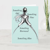 Carte Quelque chose bleue (Devant)