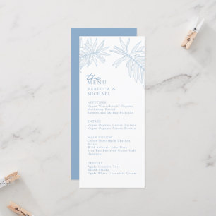 Carte Quelque chose de bleu Elegant Botanique Mariage Me