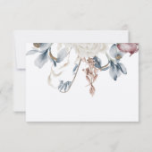 Carte QUELQUE CHOSE DE BLEU -IRIS Répondre RSVP (Dos)