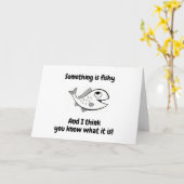 CARTE QUELQUE CHOSE DE PÊCHE ? VOUS REGARDEZ SI "JEUNE" (Fleur jaune)