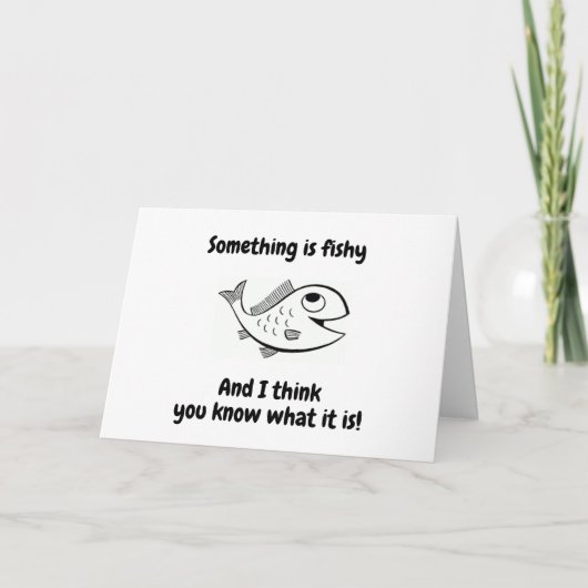 CARTE QUELQUE CHOSE DE PÊCHE ? VOUS REGARDEZ SI "JEUNE" (Devant)