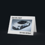 CARTE **QUELQUE CHOSE DE SPORTIF** POUR VOTRE **CARTE D'<br><div class="desc">**STYLE DE VOITURE SPORTIVE** ANNIVERSAIRE SOUHAITE À CE TYPE CLASSIQUE DANS VOTRE VIE! ! ! ! MERCI D'AVOIR ARRÊTÉ PAR 1 DE MES 8 MAGASINS ! ! !</div>