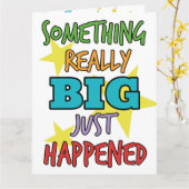 Carte Quelque chose de vraiment grand Graduate Félicitat (Fleur jaune)