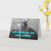 Carte Quelques amis sont juste simplement pour toujours (Fleur jaune)