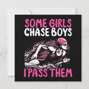 Carte Quelques Filles Pourchassent Les Garçons Je Les Pa