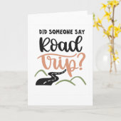 Carte Quelqu'un a dit Road Trip ? (Fleur jaune)