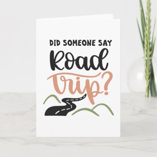 Carte Quelqu'un a dit un voyage routier (Devant)