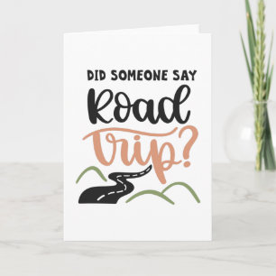 Carte Quelqu'un a dit un voyage routier