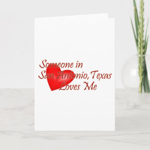 Carte Quelqu'un à San Antonio Texas m'aime
