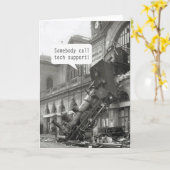 Carte Quelqu'un appelle l'épave du train de soutien tech (Fleur jaune)