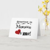 Carte Quelqu'un au Maroc m'aime (Fleur jaune)