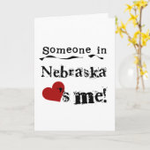 Carte Quelqu'Un Au Nebraska M'Aime (Fleur jaune)