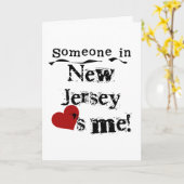 Carte Quelqu'un dans le New Jersey m'aime (Fleur jaune)