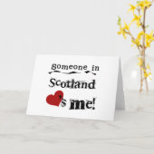 Carte Quelqu'un en Ecosse m'aime (Fleur jaune)
