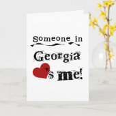 Carte Quelqu'Un En Géorgie M'Aime (Fleur jaune)