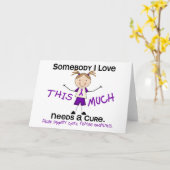 Carte Quelqu'un que j'aime - Fibrose kystique (Fille) (Fleur jaune)