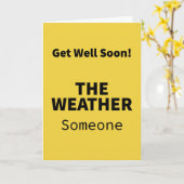 Carte Quelqu'un sous le temps - Bien se tirer (Fleur jaune)