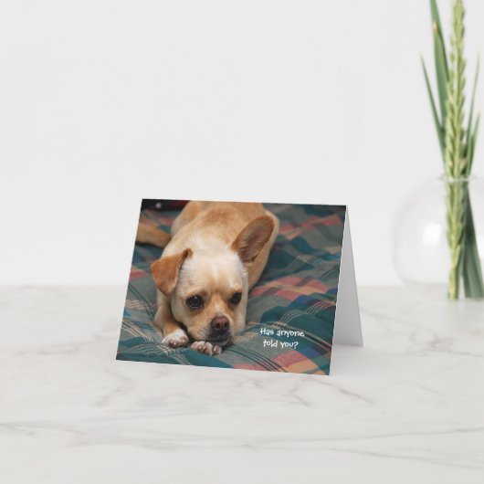 Carte Quelqu'Un Vous A-T-Il Dit ? (Devant)